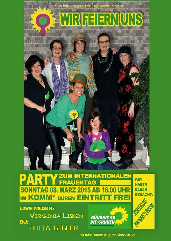Party zum Internationalen Frauentag am 8. März