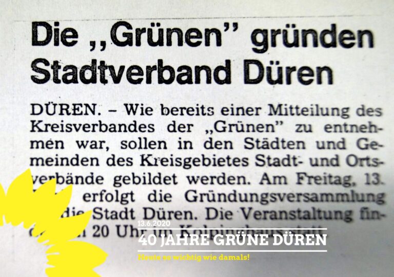 40 Jahre Grüne Düren