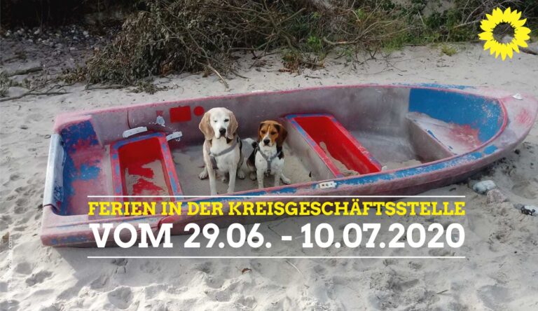 Ferien in der Kreisgeschäftsstelle