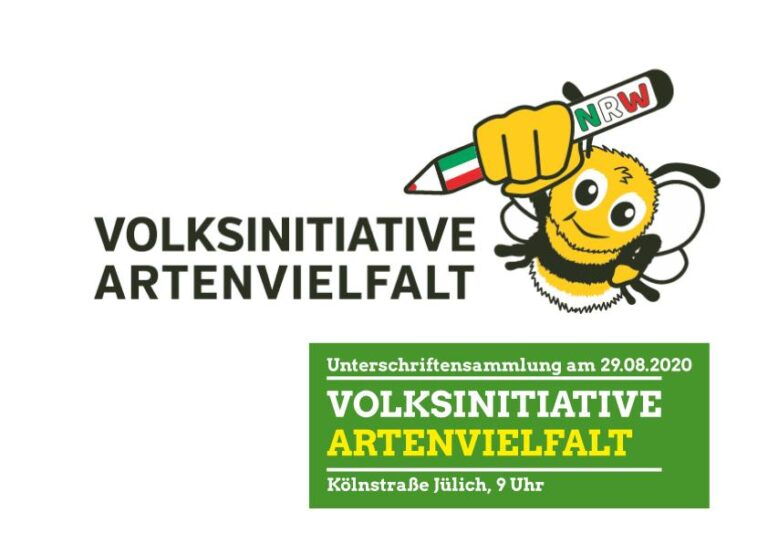 Unterschriften für Volksinitiative Artenvielfalt