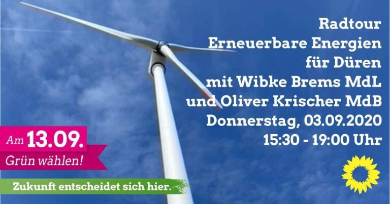 Radtour Erneuerbare Energien für Düren