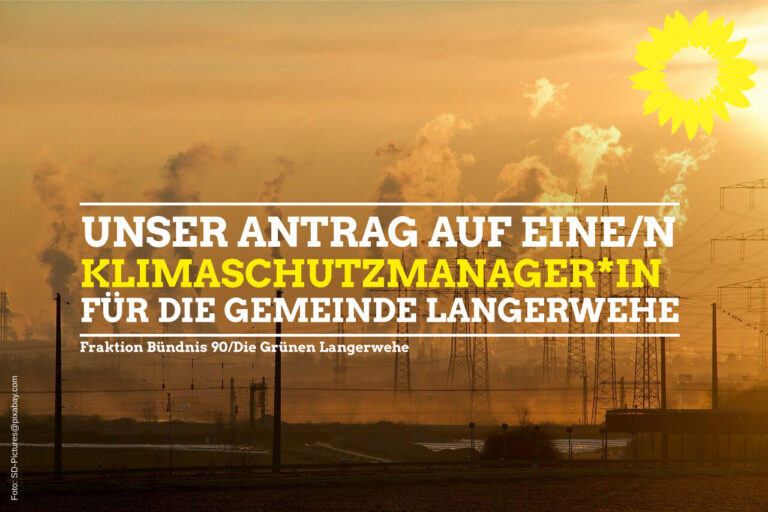 Antrag auf Schaffung einer Klimaschutzmanager*in Stelle in der Gemeinde Langerwehe