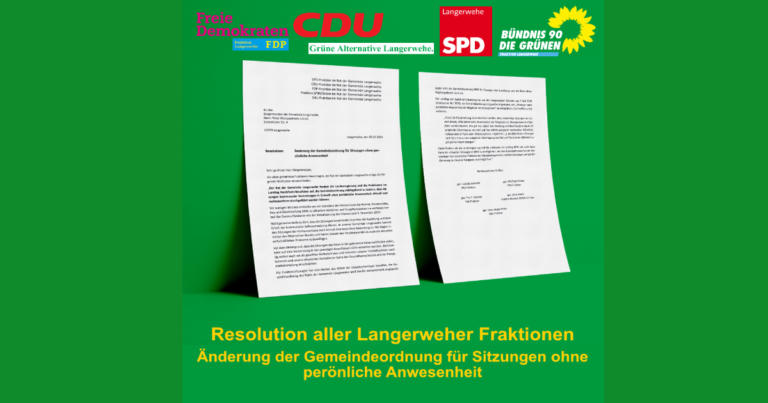 Resolution aller Langerweher Fraktionen