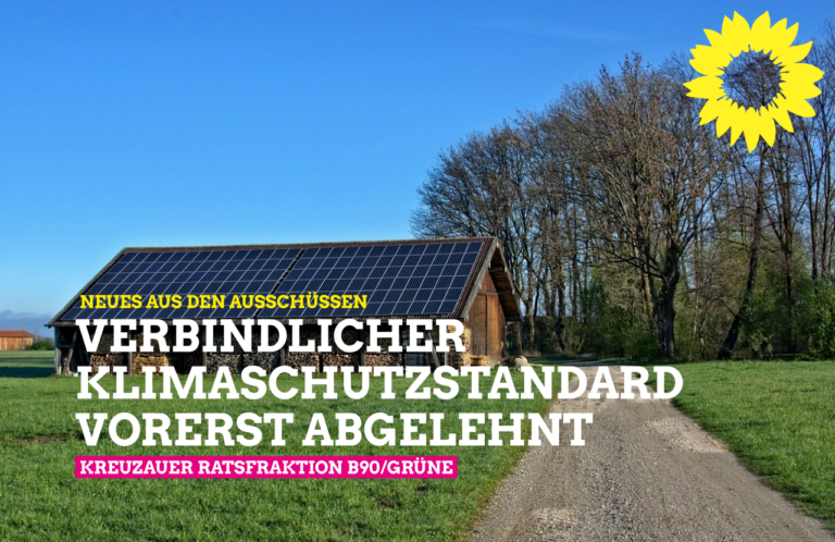 Altenheim Winden: Kreuzauer Grüne fordern Klimaschutzstandards