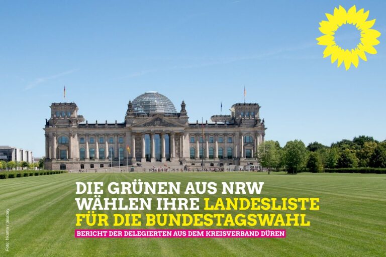 Die Grünen aus NRW wählten ihre Landesliste für die Bundestagswahl