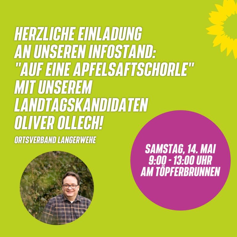 „Auf eine Apfelsaftschorle“ mit Oliver Ollech