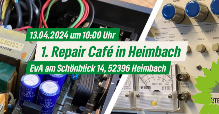 1. Repair Café in Heimbach!