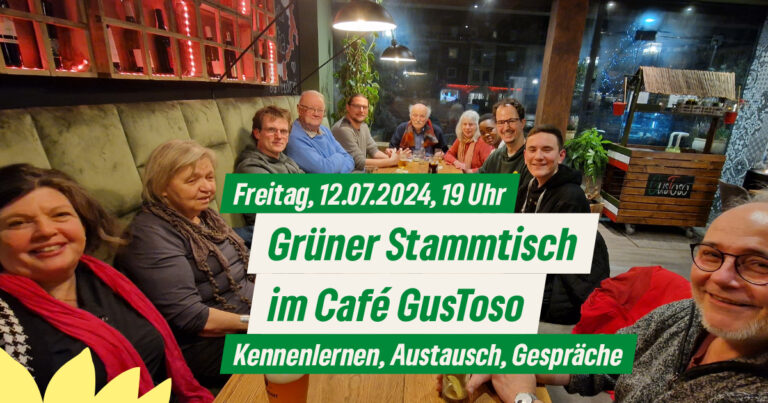Grüner Stammtisch Jülich am 12.07. um  19 Uhr