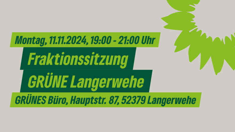 Fraktionssitzung GRÜNE Langerwehe