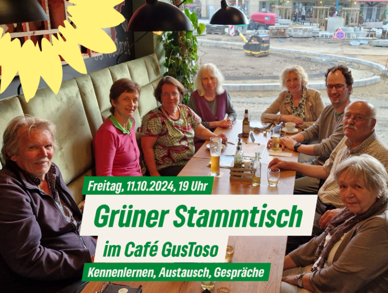 Grüner Stammtisch in Jülich am 11.10. um 19 Uhr