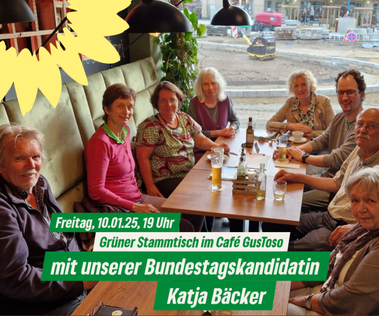 Austausch mit Katja Bäcker beim GRÜNEN Stammtisch