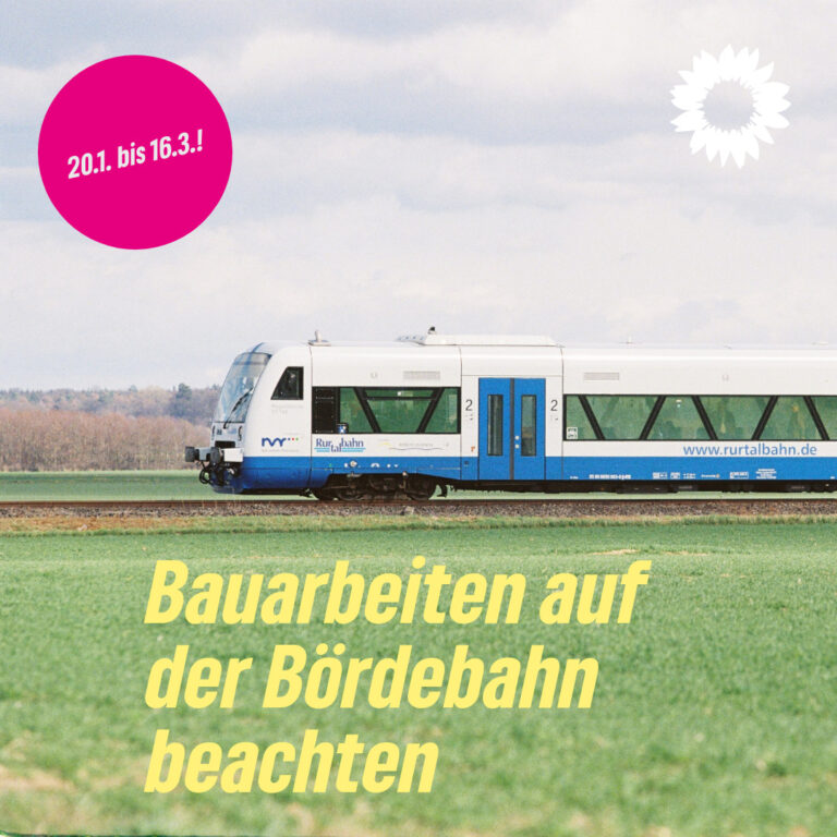 Baustellen auf der Bördebahn