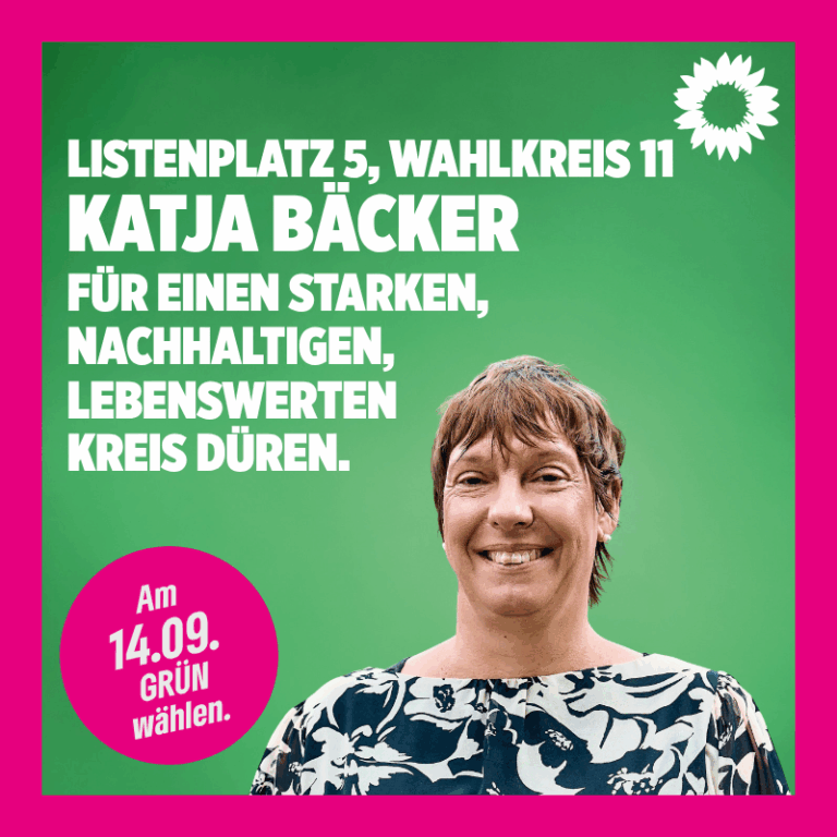 Katja Bäcker: Unsere Kandidatin für den Kreistag, Listenplatz 5, Wahlkreis 11 – Inden/Langerwehe
