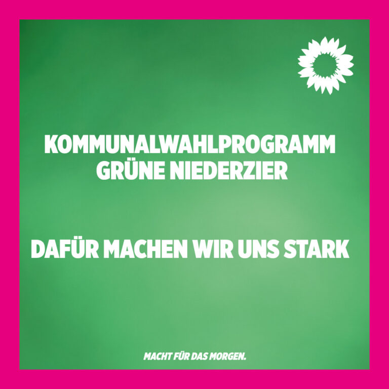 Kommunalwahlprogramm Grüne Niederzier
