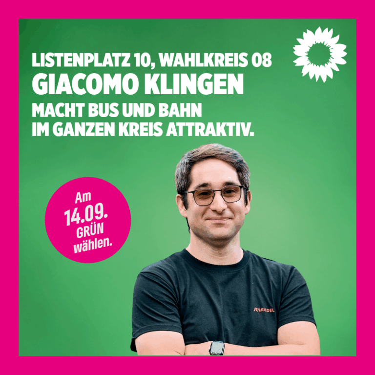 Giacomo Klingen: Unser Kandidat für den Kreistag, Listenplatz 10, Wahlkreis 08 – Stadt Düren