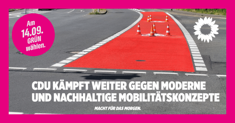 CDU kämpft weiter gegen moderne und nachhaltige Mobilitätskonzepte