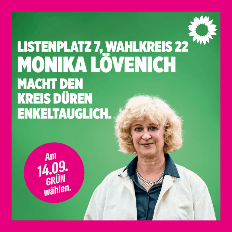 Monika Lövenich: Unsere Kandidatin für den Kreistag, Listenplatz 7, Wahlkreis 22 – Vettweiß/Nörvenich
