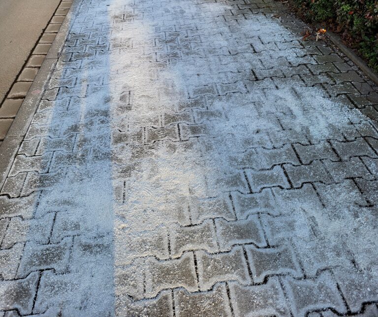 Verwendung von Streusalz im privaten Bereich