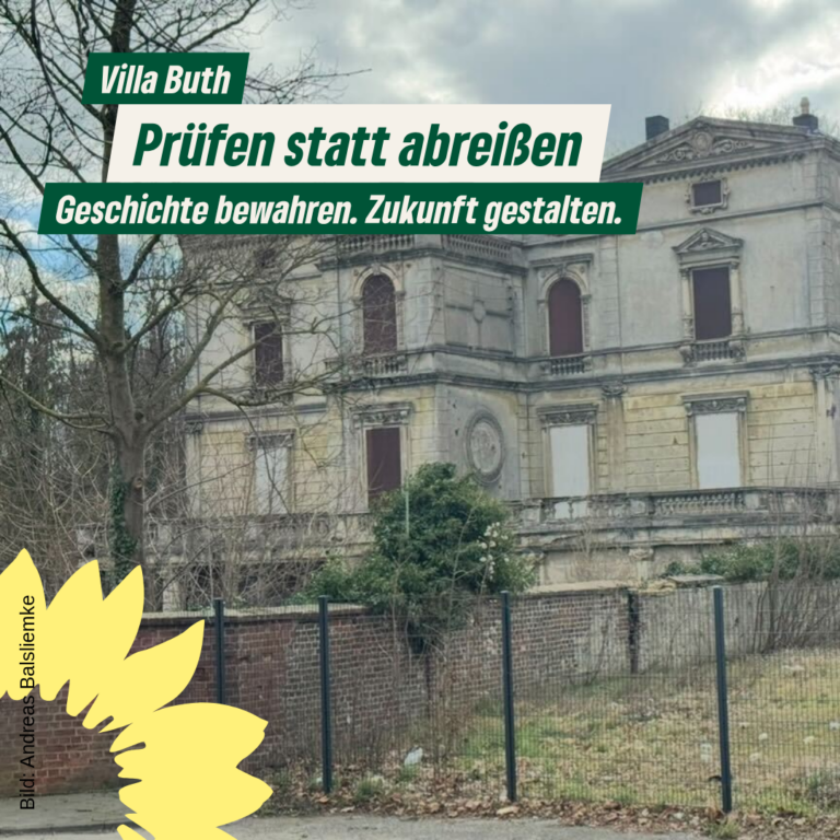 Villa Buth: Erhalt prüfen, bevor Fakten geschaffen werden