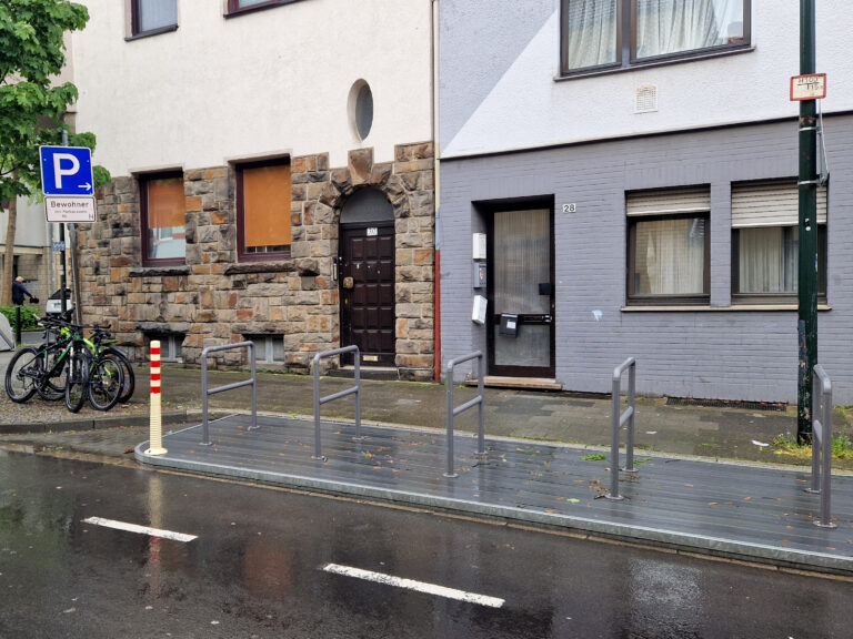 Standorte für die drei mobilen Fahrradplattformen