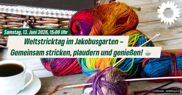🧶🌍 Weltstricktag im Jakobusgarten – Gemeinsam stricken, plaudern und genießen! ☕🍰