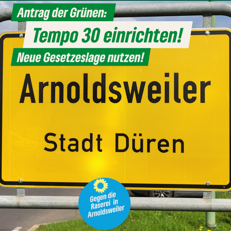 Tempo 30 für Arnoldsweiler!