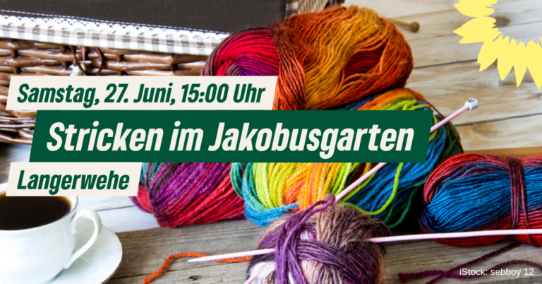 Stricken im Jakobusgarten – Gemeinsam stricken, plaudern und genießen