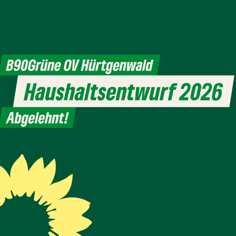 Haushaltsentwurf 2026 zurückgewiesen