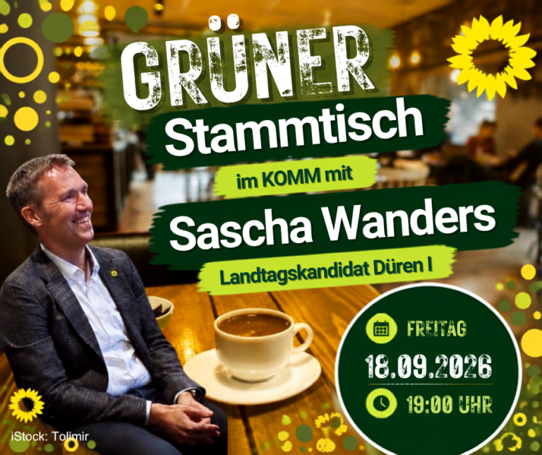 🌻 Grüner Stammtisch mit Sascha Wanders! 💚