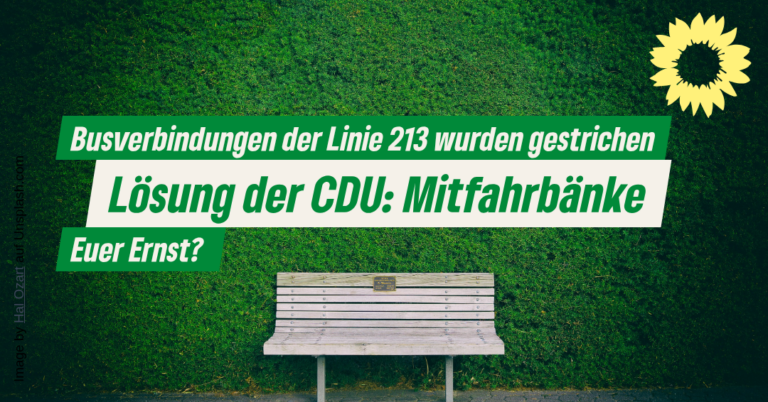 Mitfahrbänke statt ÖPNV
